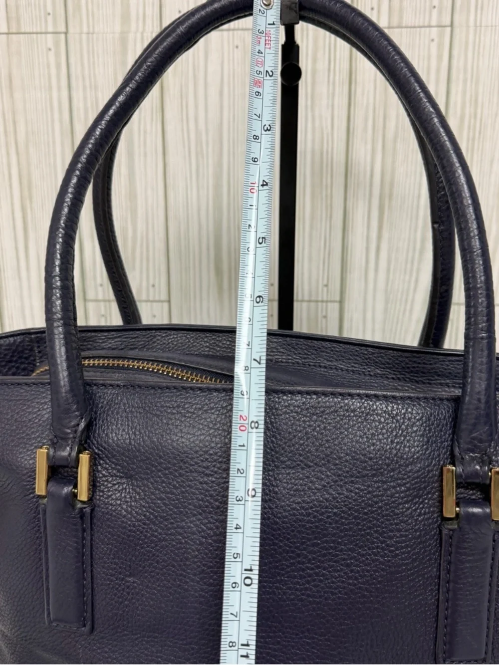 Tory Burch Navy Pebbled Leather shoulder Bag Crossbody Bag